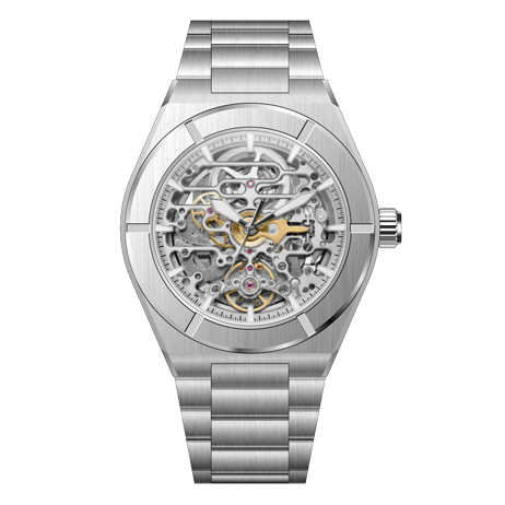 Oem Logo New Stainless Steel Strap Case Hallow Out Skeleton Wristwatch Mechanical Automatic Watches For Men 