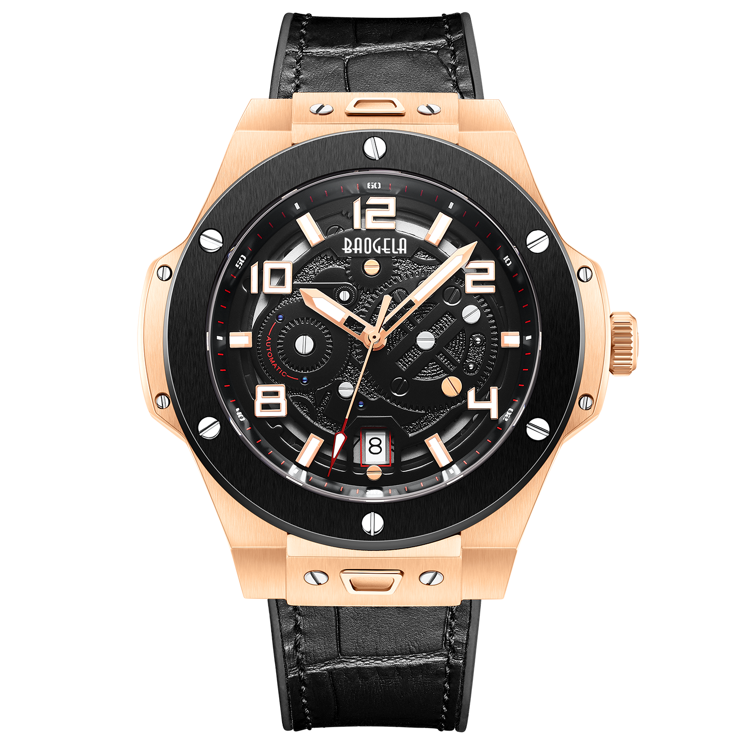 Fashion Sport Customized Logo Mens Sport Watches Waterproof Mechanical Wristwatch Automatic Watch 