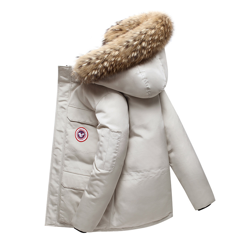 High Quality Low Price Fur Hooded Down Parka Canada Style Men's Plus Size Goose Down Jacket Outdoor Winter Jackets Parka Outwear 