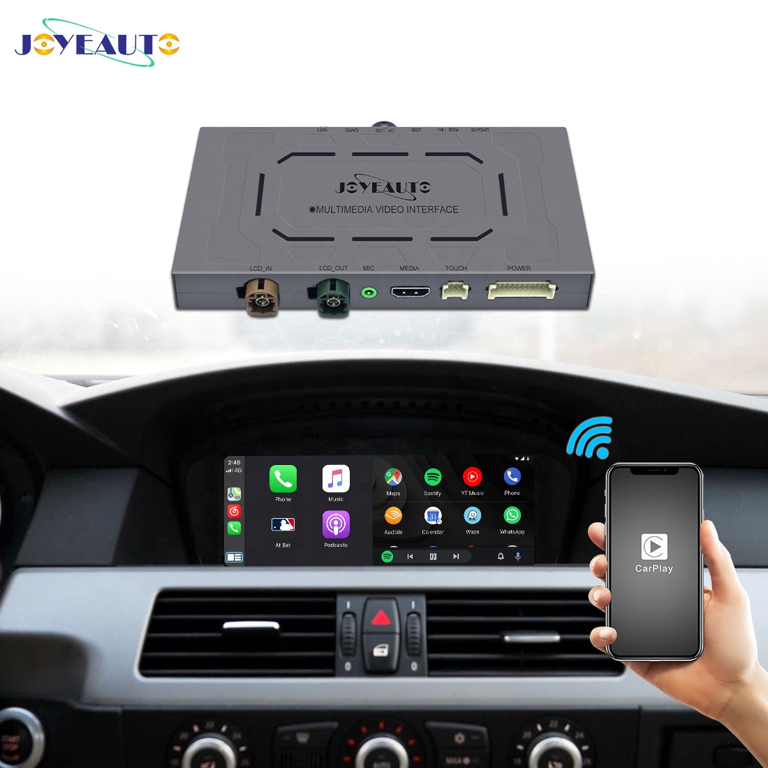 Joyeauto Wireless Apple Carplay For Audi 2010-2016 A4 B8 Without Mmi Carplay Ios Airplay Android Auto 
