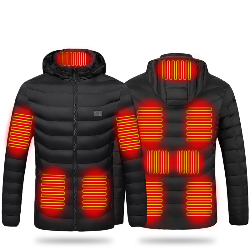 Men's Clothing Wholesale Heated Jackets New Arrival Custom Logo &amp; Design Men Full Sleeves And Hooded Jacket Bubble Coat