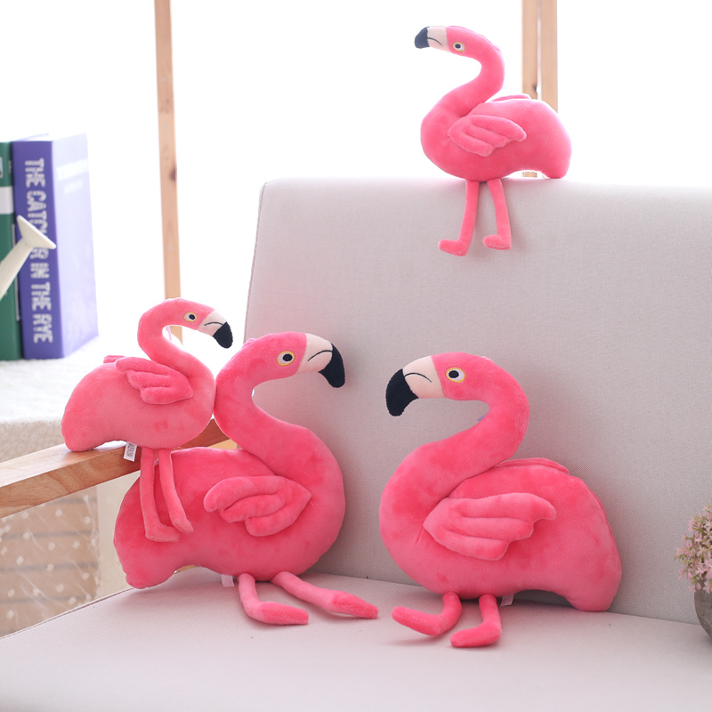 15cm/25cm Flamingo Stuffed Animal Toys Cheap Plush Crane Machine Toys Small Promotion Toys 