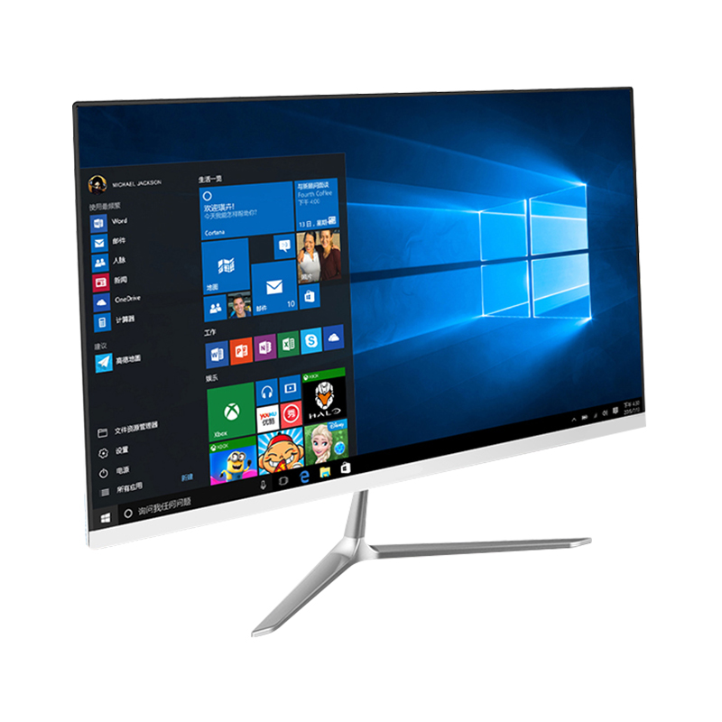Oem New Cheap 21 23 24 27 Inch Curved Screen I3 I5 I7 Core Office Desktop Gaming Monoblock Computers All In One Pc Computer 