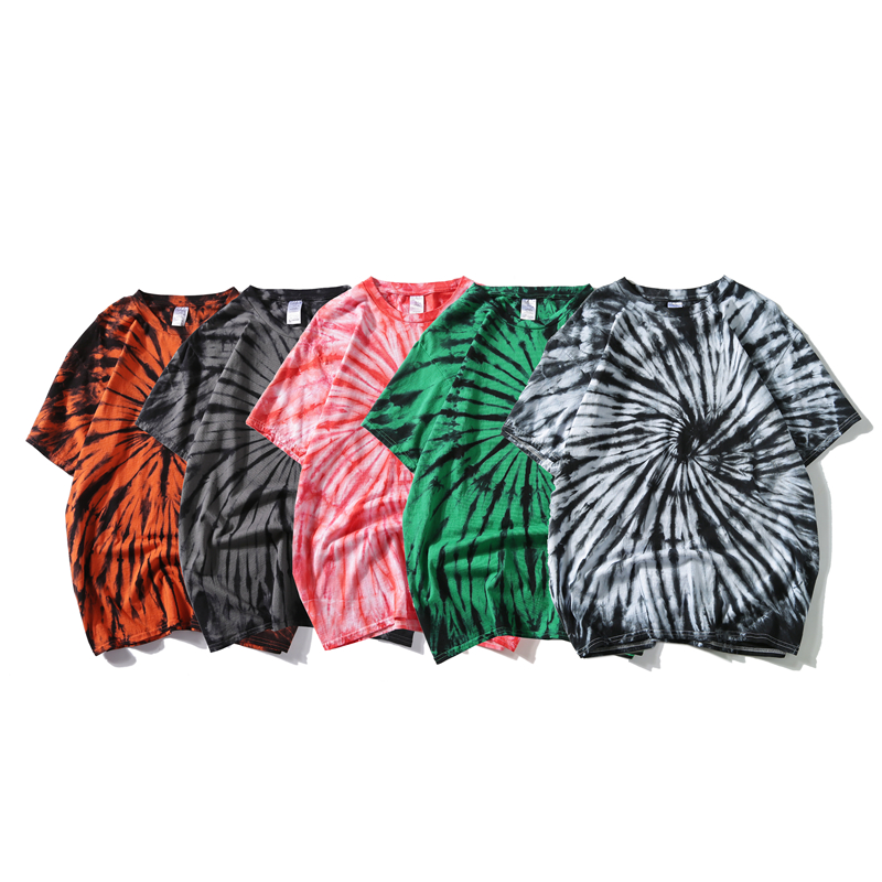 Unisex Custom 100% Cotton Tshirt Men Short Sleeve Shirt Tie Dye Tie Dye T Shirt Mens Tye Dye T-shirts 
