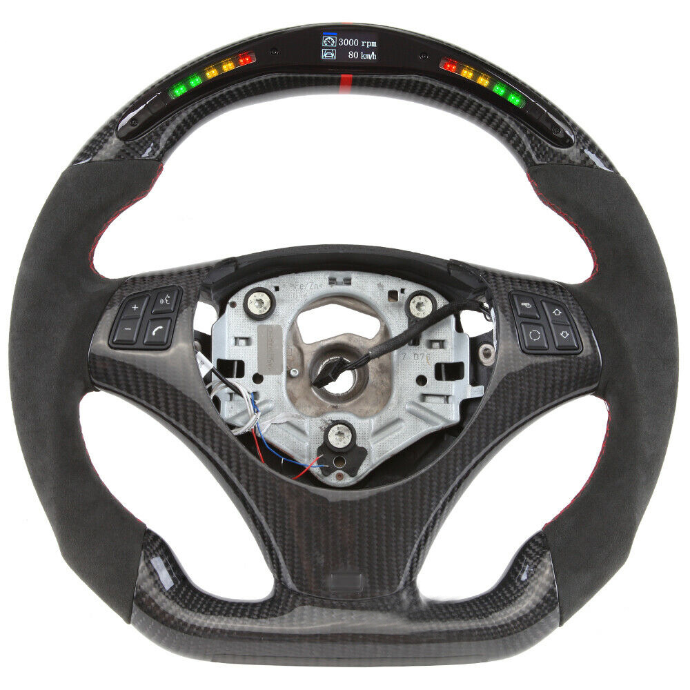Led Shift Light Carbon Fiber Steering Wheels Fit For Bmw E90 E92 M3 E82 E90 E87 M3 M2 Custom Steering Wheels 