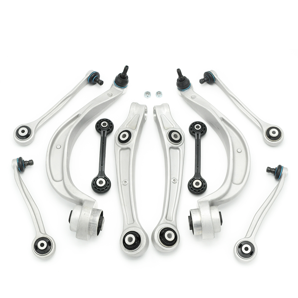 Wuhu 10 Pcs Front Lower Control Arms Ball Joint Suspension Kit Set For Audi A4 B8 Year 2007-2015 