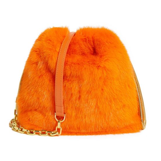 2022 Design Fur Purse Excellent Workmanship Mink Fur Tote Bag Fashion Handbag For Lady Wholesale Luxury Real Mink Fur Handbag 