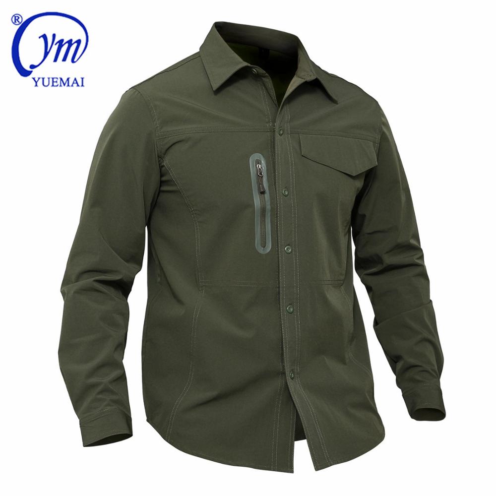 Custom Men's Quick Drying Long Sleeve Tactical Us Camouflage T Shirt 