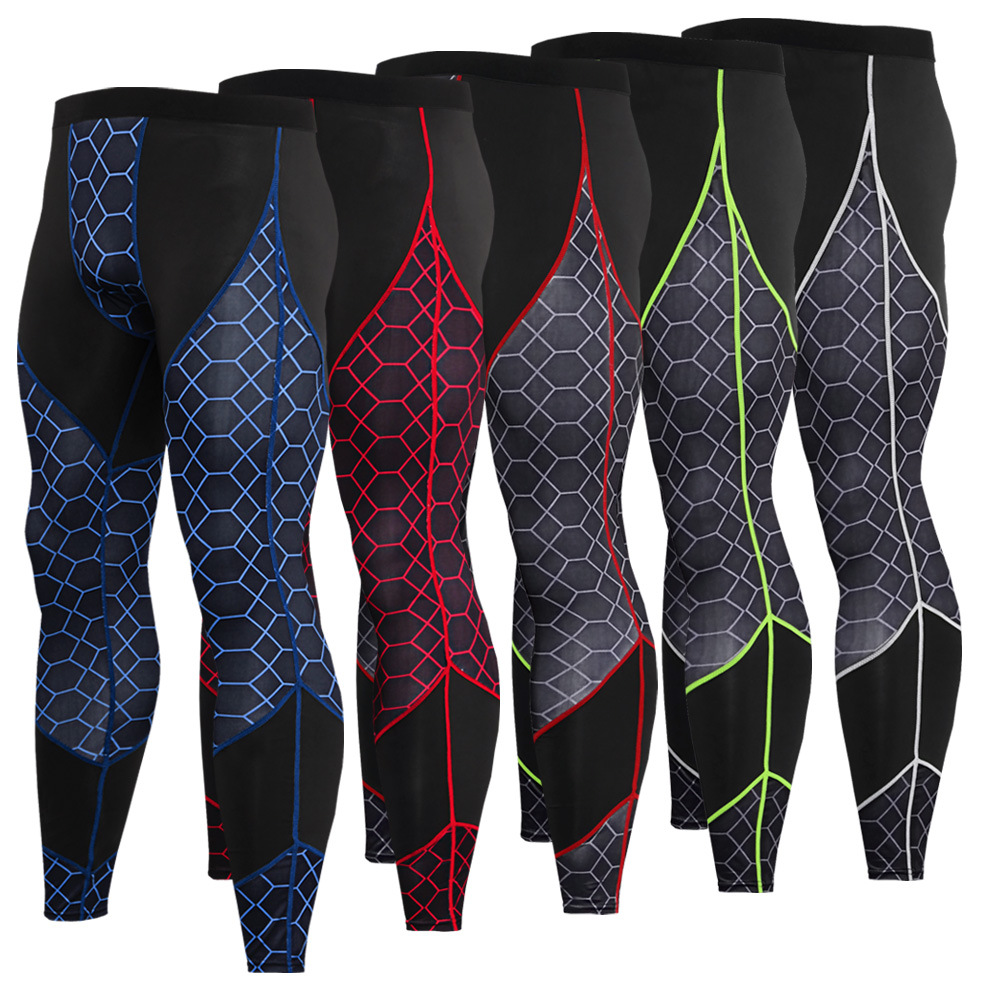 New Compression Men Pants Gym Leggings Running Sport Quick Dry Pants Fitness Training Trousers Male Workout Clothing 
