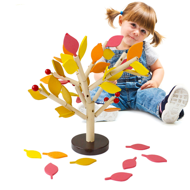 Exercise Children's Hands-on Ability Apple Tree Educational Toys Montessori Wooden Toys For Kids 