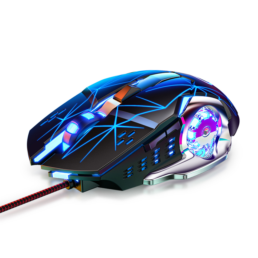 G15 Mechanical Gaming Usb Mouse Wired Mute 3600dpi Colorful Luminous Sweat-proof E-sports Mouse Computer Accessories 