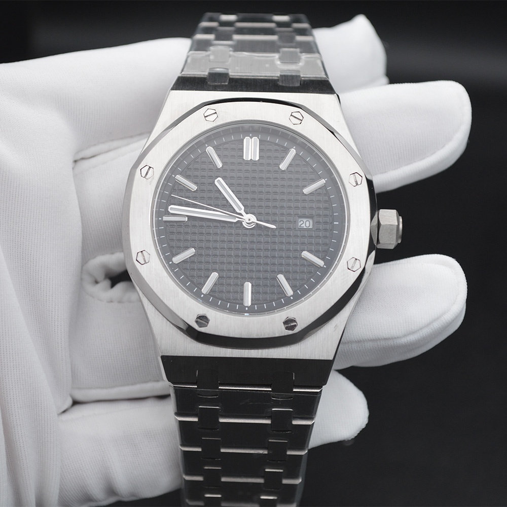 Custom Oem Logo 10atm Waterproof Full Stainless Steel Ap Style Wristwatch Men's Automatic Watches Men Wrist Luxury 