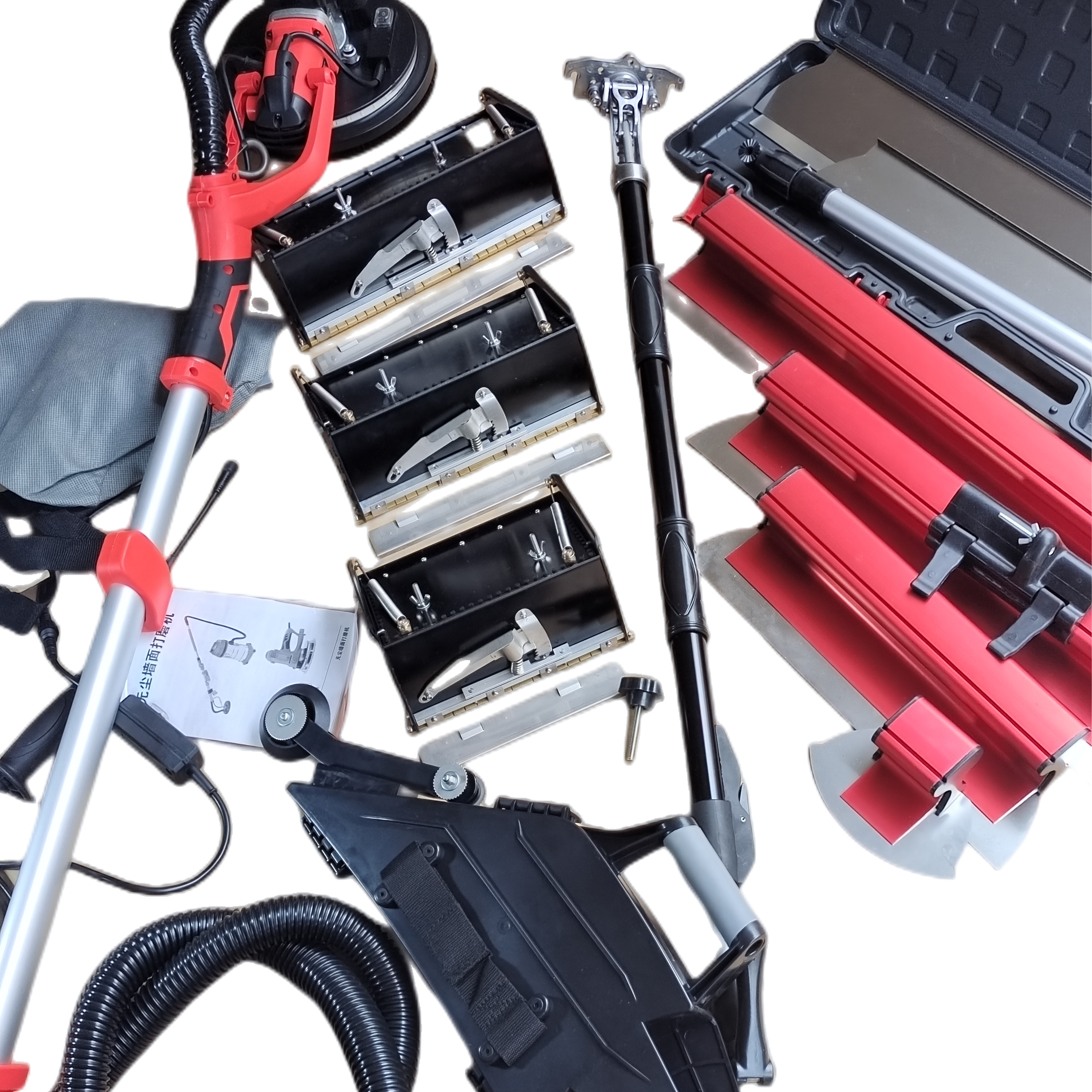 2023 10pcs/set Drywall Master Professional Grade Taping Tools Flat Finishing Box Pro Skimming Blade Speed Wall Sander Set 