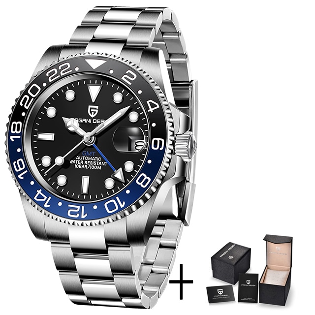 Pagani Design New Japan Nh34 Gmt Luxury Sapphire Glass Ar Coating Automatic Watch Men Mechanical Watch For Men Relogio Masculino 