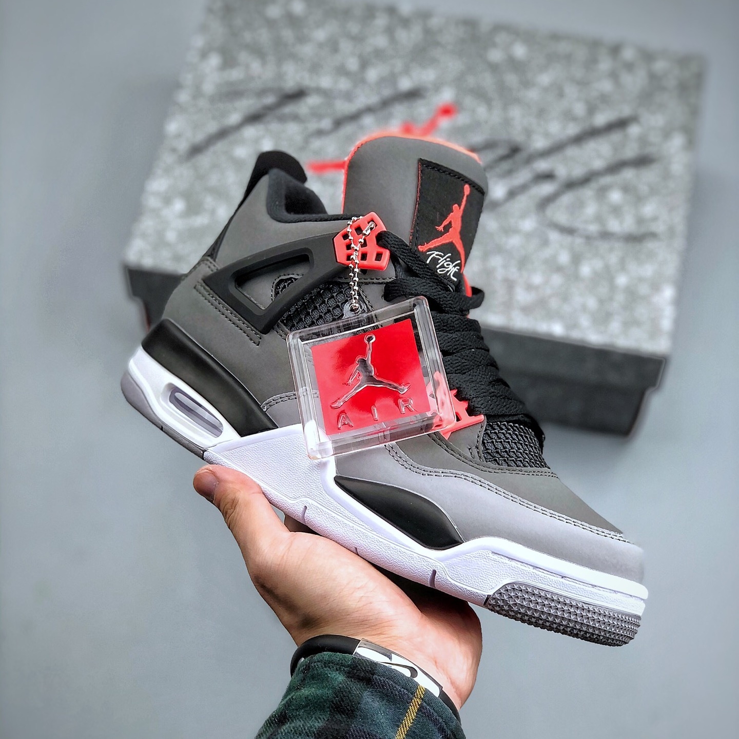 New Nike Air Jordan 4 Retro Infrared Men's Sports Shoes Fashion Casual Basketball Shoes Dh6927-061 Nike Shoes 