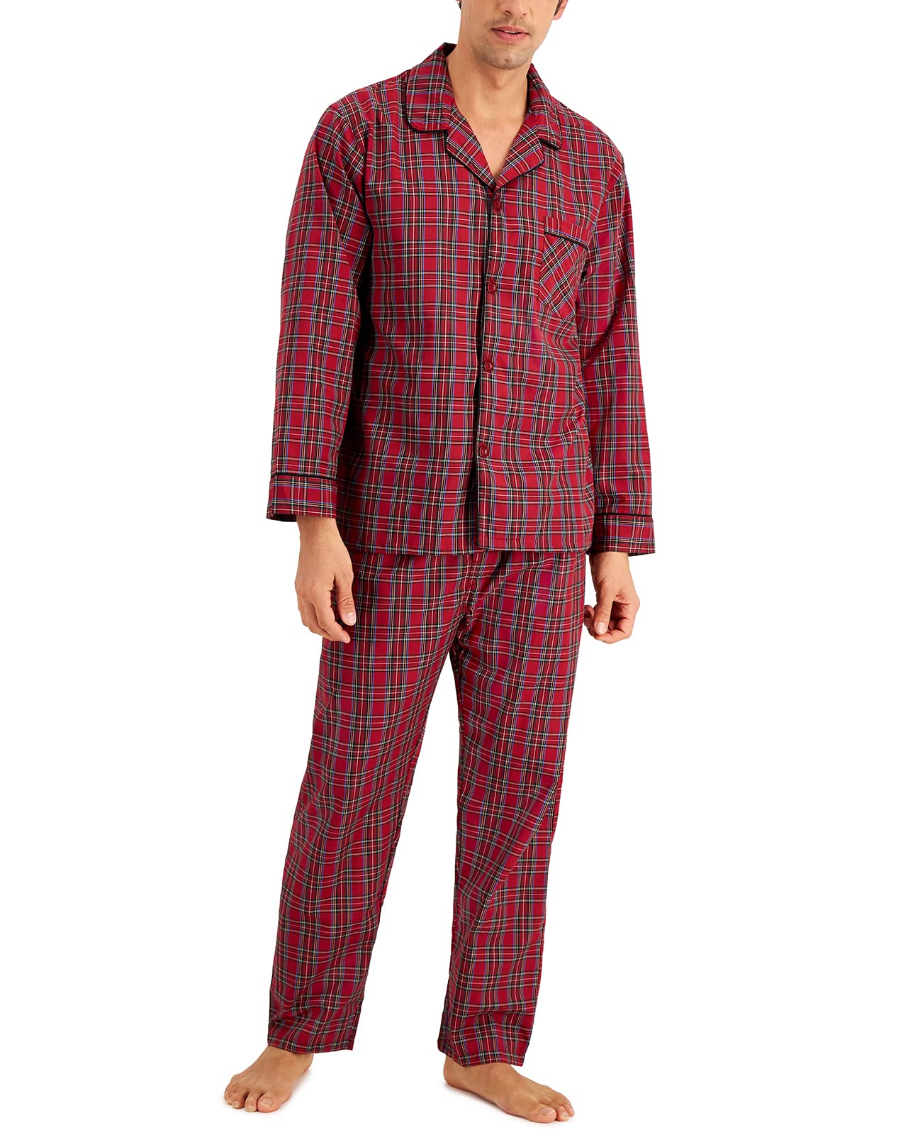 Multiple Style Short Sleeve Pj Cotton Modal Wear Two Piece Sleepwear Cotton Sets Men Pajamas Cotton Men's Sleepwear 