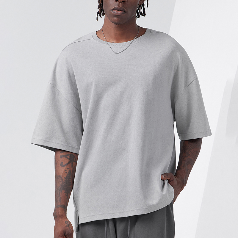 Customise T-shirt Fashion T Shirt Women And Men Half Sleeves T-shirt Drop Shoulders Sports Casual Blank T-shirt 