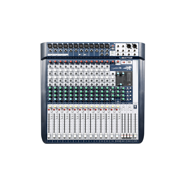 High Quality Signature16 Sound System Dj Mixing Board Audio 16ch Mixer 