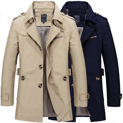 Aola Solid Color Winter Plus Size New Casual Thickened Hooded Down Jacket Men's Medium Long Outdoor Men's Winter Coat 