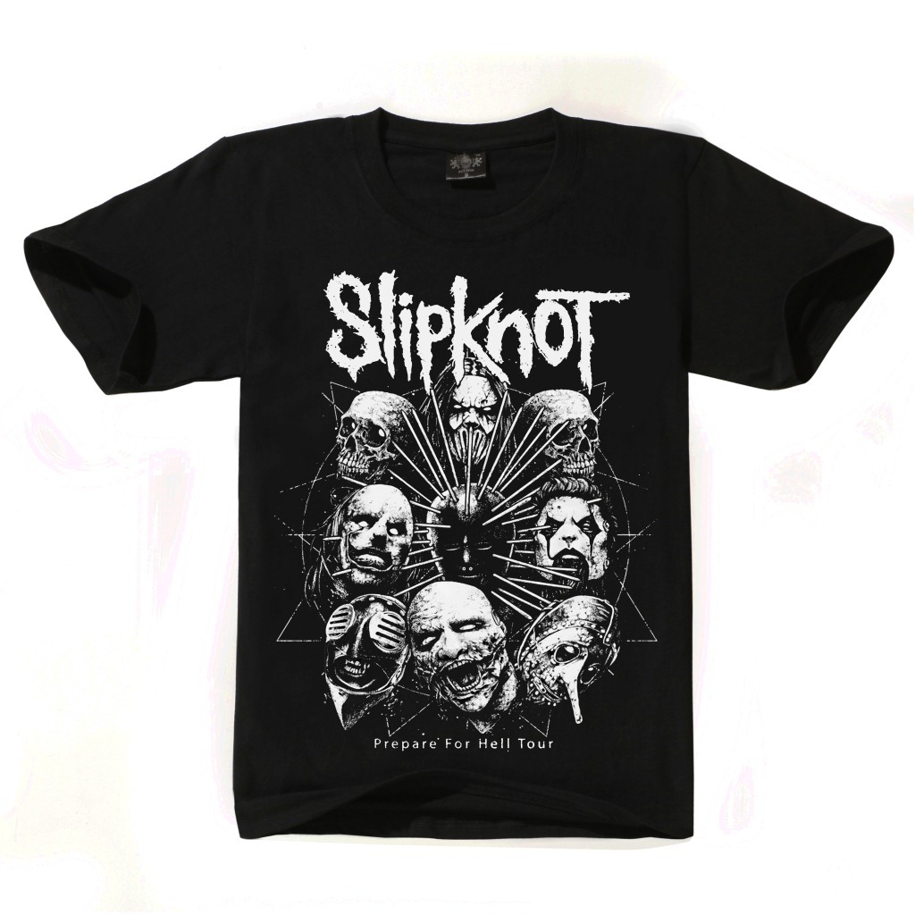 Retro Rock Band Men's Short-sleeved Slipknot Slipknot Band Printed T-shirt New Fashion Brand Men's Clothing Men's T-shirt 