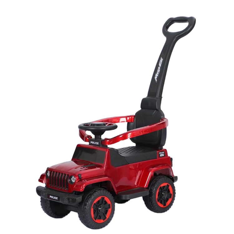 Kid Toys 1seat With Push Bar Baby Stroller Slide Swing Outdoor Play Baby Automatic Sliding Car For Sale Ride Oncar 