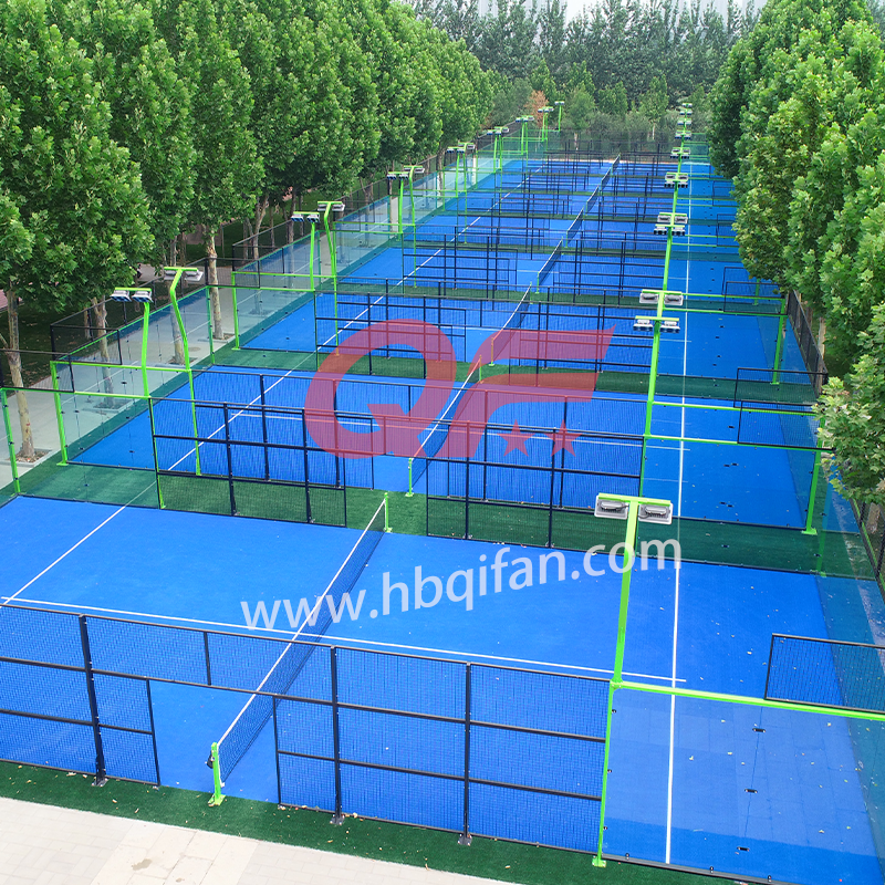 Factory New Design Tempered Glass Padel Tennis Sports Indoor And Outdoor Padel Court Price 