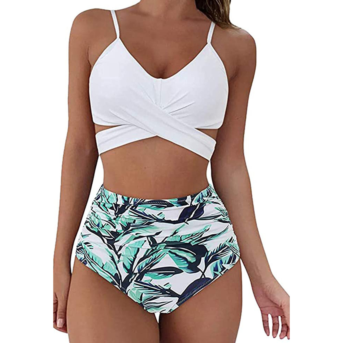 2023 New Ladies Split Solid Color Swimsuit Swim Wear Women Custom Bikini Extreme Bikinis Bathing Suits 