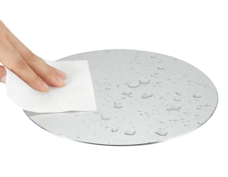 Custom Logo Aluminium Alloy Waterproof Round Desktop Gaming Mouse Mat Pad Computer Accessory For Office 