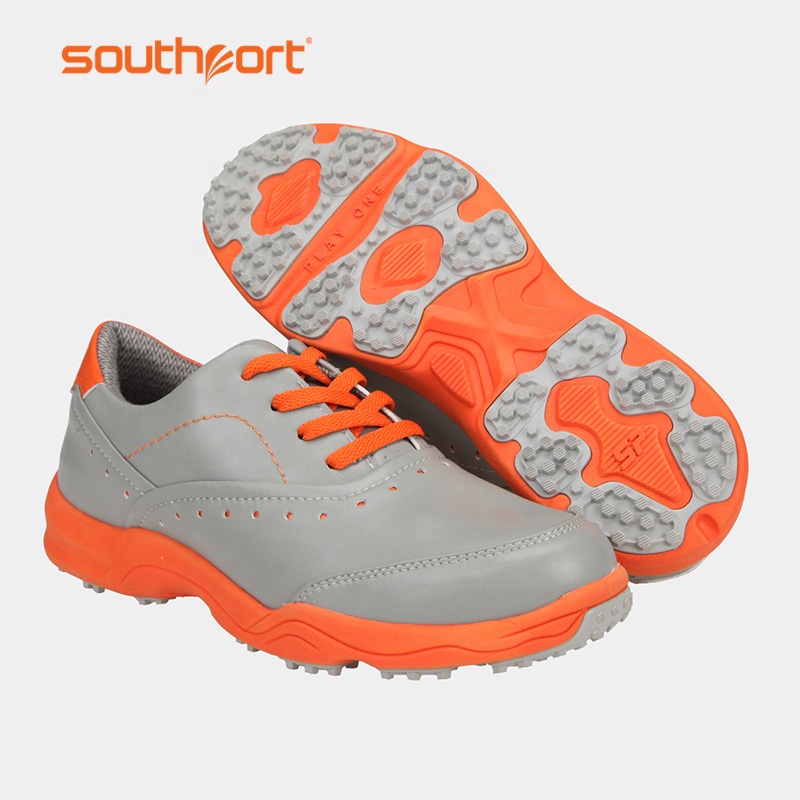 High Quality Women Pu Water Proof Golf Shoes Anti Slip Casual Sports Shoes 