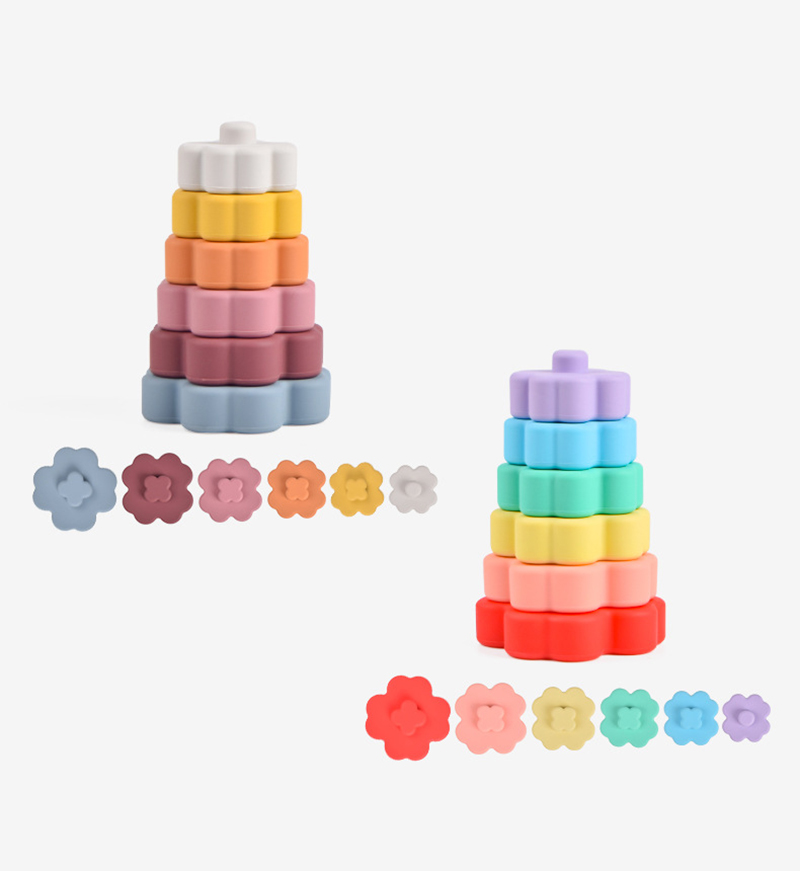 Bpa Free Food Grade Silicone Building Blocks Teething Educational Funny Toys Baby Teethers Silicone Toys 