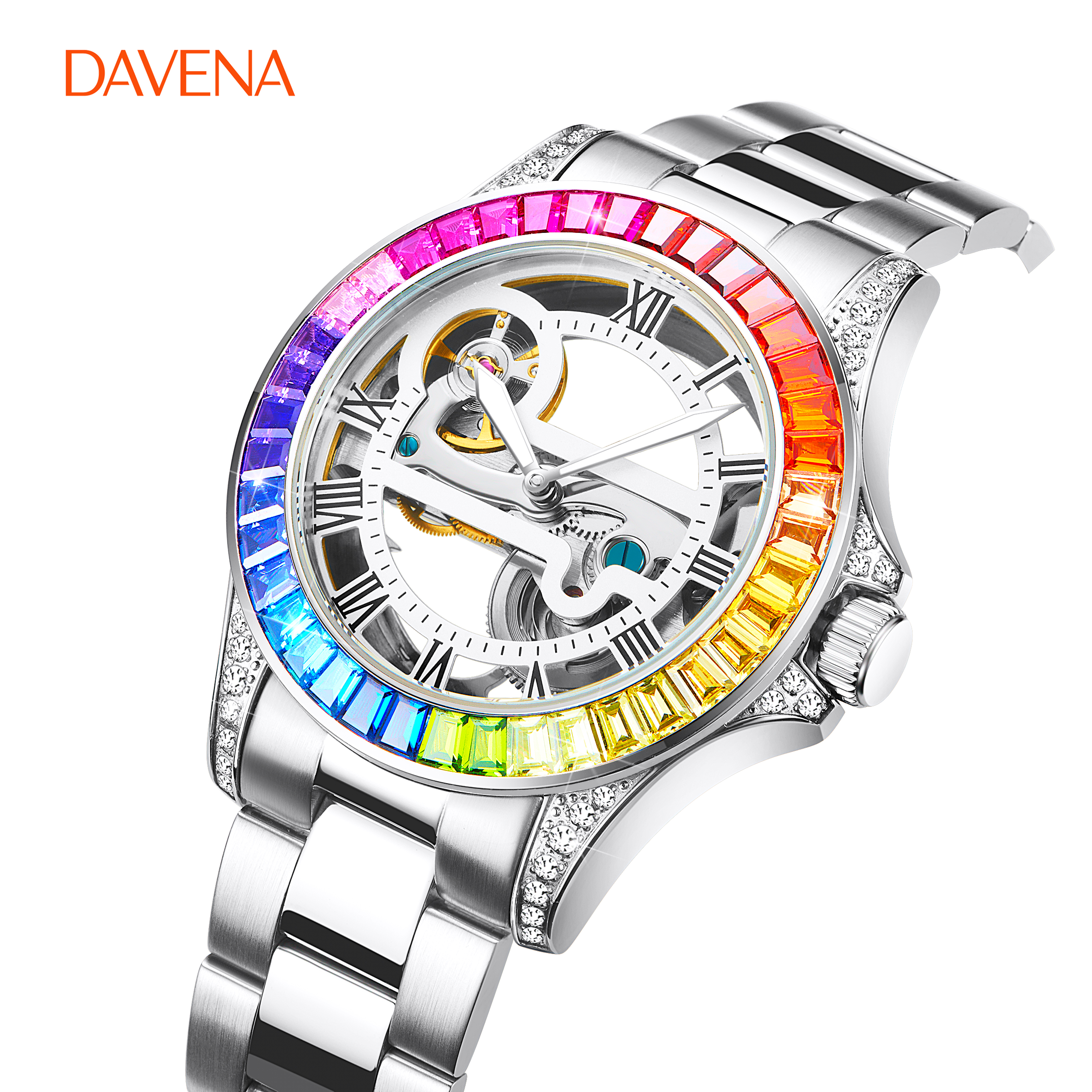61609 Davena Men Automatic Watch Steel Custom Watches Men Of Luxury Men Watch 