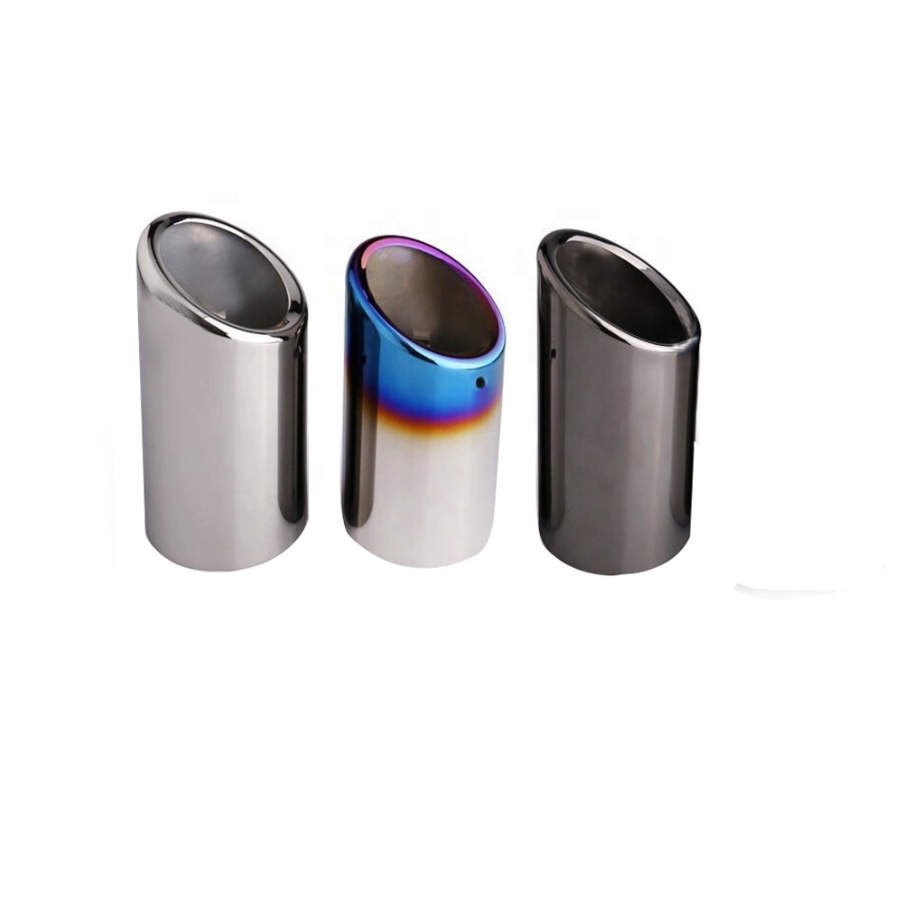 2pcs Stainless Steel Car Exhaust Pipes/ta For Audi A4 B5 B8 A3 A1 Q5 Auto Accessories For Vw Tiguan Volkswagen Passat B7 Cc 