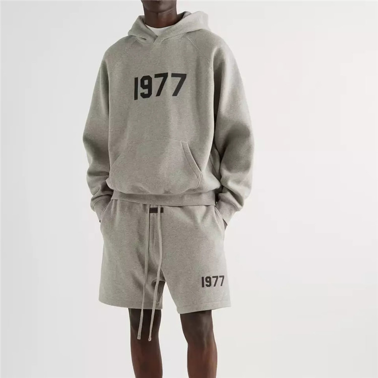 Oem Tracksuit Men's Hoodie And Shorts Set Track Sweat Set Men's Jogger 2 Piece Set Oversized Sportswear For Men 