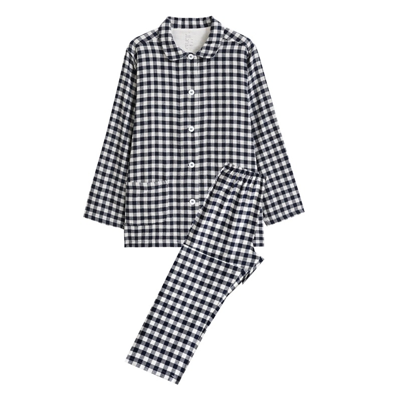 Custom Print Matching Pajama Set Women's Sleepwear Family Plaid Pajamas Set For Men And Women 