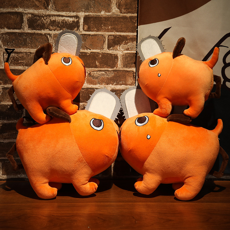 25cm Wholesale Cartoon Cute Pendant Anime Pochita Chainsaw Man Plush Toy Doll Sponge Padded Toys For Kids Gifts 