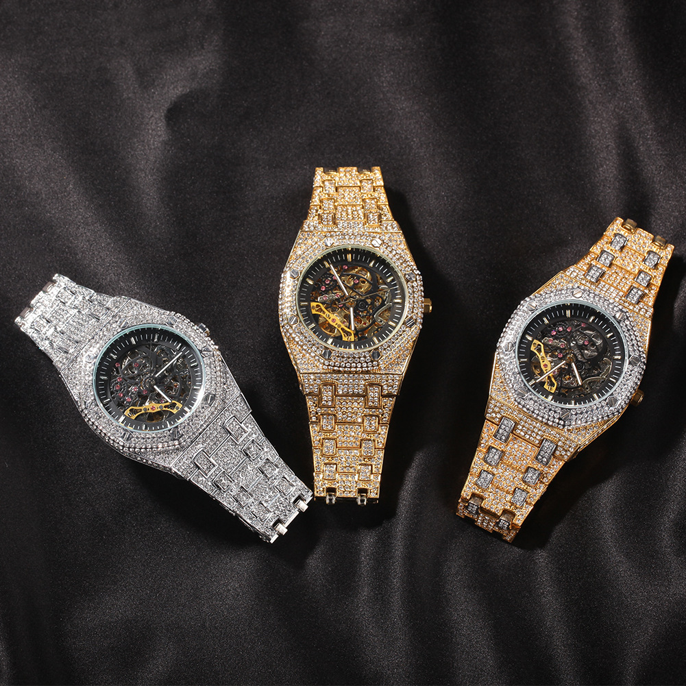 Wj-10398 Luxury Mechanical Quartz Gold Watch Price Quartz Watch Stainless Steel Japan Movt Quartz Watches 
