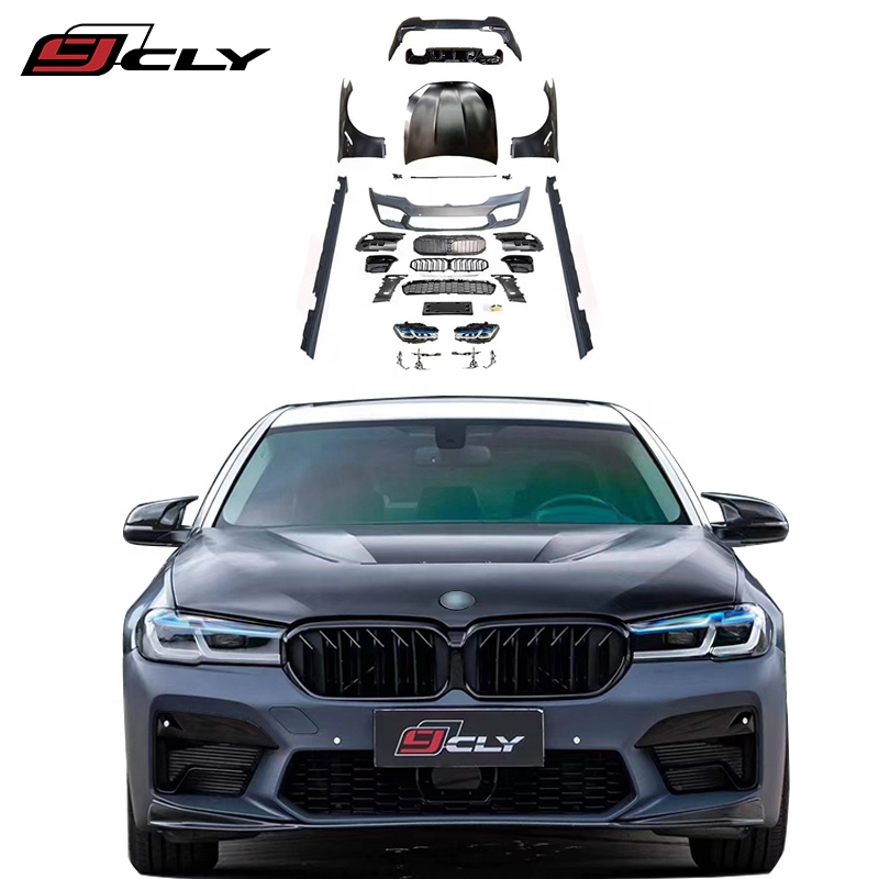 Cly Car Bumper For Bmw 5-series F10 Upgrade 2021 G30 M5 Body Kit Headlight Taillight F10 Old Upgrade New Body Kit 