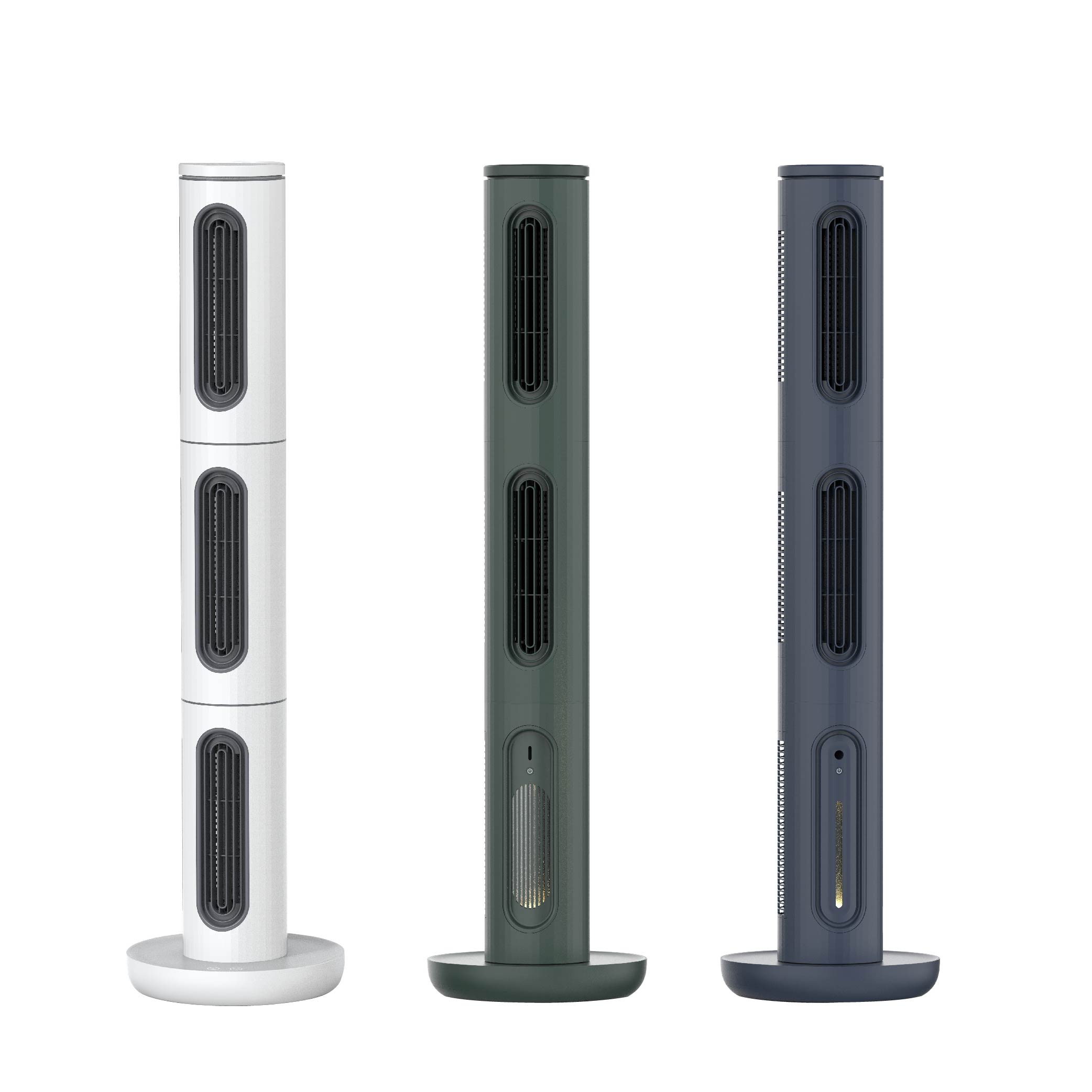Chinese Tower Indoor Cooling Storable Electric Rechargeable Air Purifier Bladeless Standing Fan For Home 