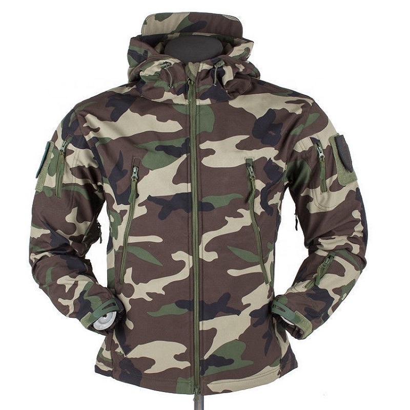 Oem Service Camouflage Outdoor Men's Jacket Comfortable Keep Warm Softshell High Quality Waterproof Camo Jacket For Men 