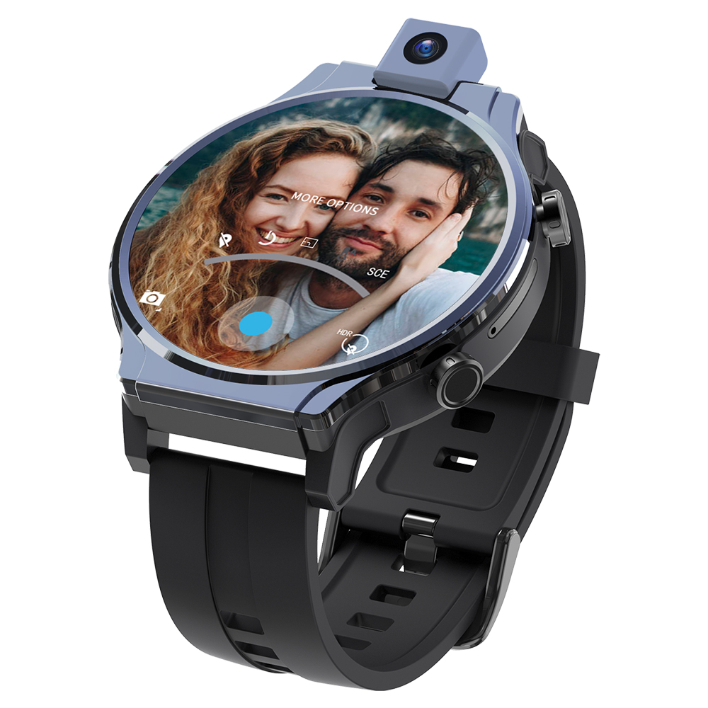 2022 New 2.1 Inch Android 10 Smartwatch For Men Smart Watch Unlocked 4g Lte Gps 13mp Rotatable Camera 