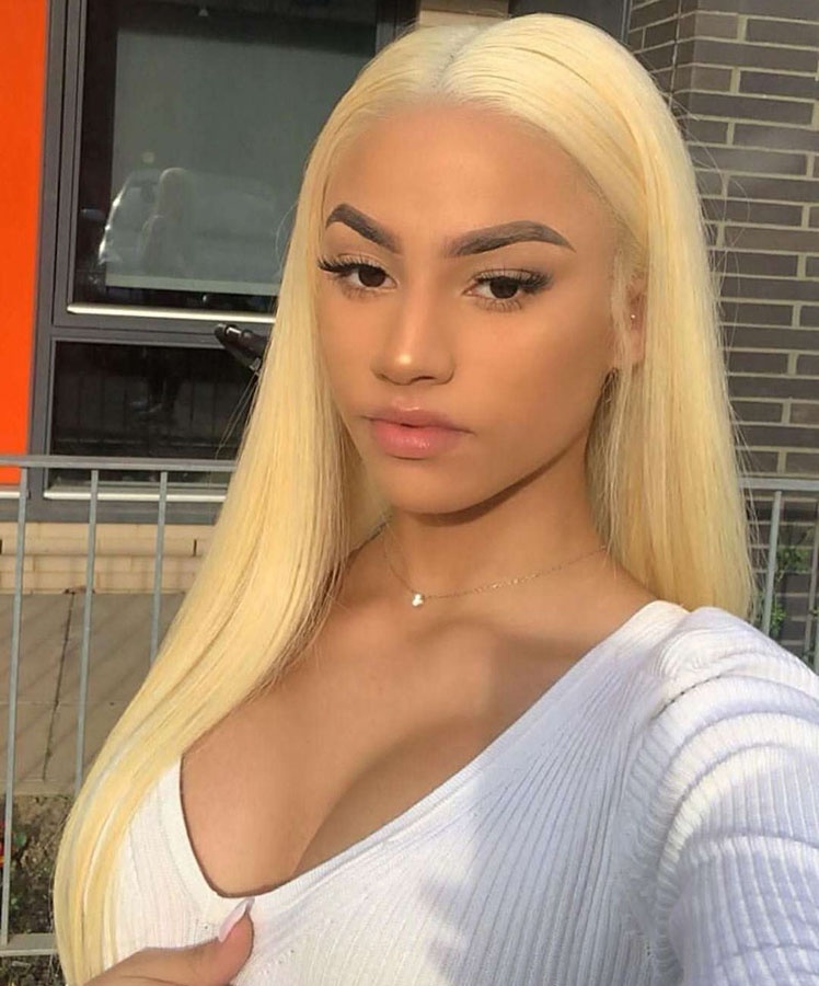Wholesale Price Free Gift Straight Cuticle Aligned Human Hair 150% 613 Blonde Transparent Swiss Hd Lace Frontal Wig 