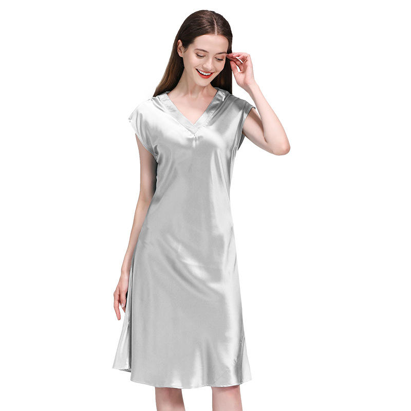 New Hot Sale High Quality Women's Home One Piece Pajamas 100% Silk Fashion Pajamas 
