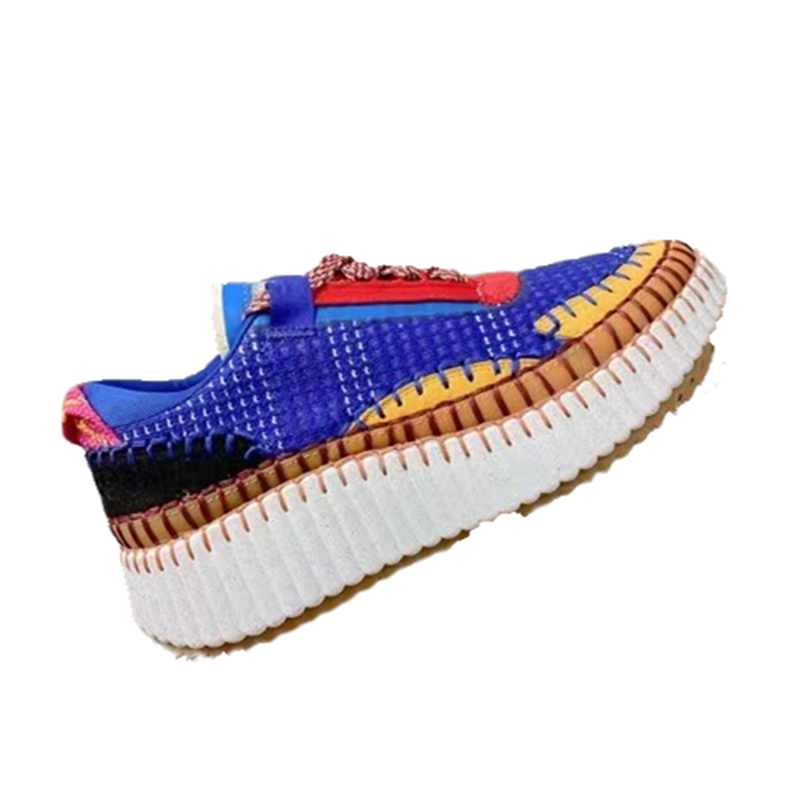 Women's Sports Shoes Luxury High Quality Hand Stitched Design 2022 New Casual Shoes Platform Knitted Fashion Sneakers 
