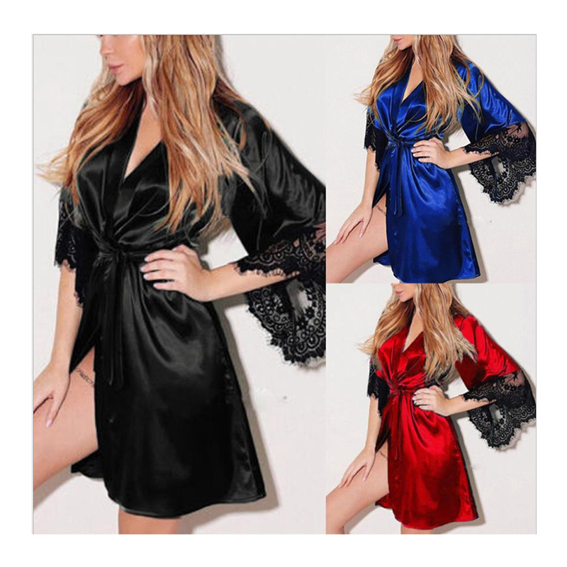 Sexy Lingerie For Women Girl Night Dress Ladies Nightwear Sleep Wear Plus Size Two Piece Night Dress For Women's Sleepwear 