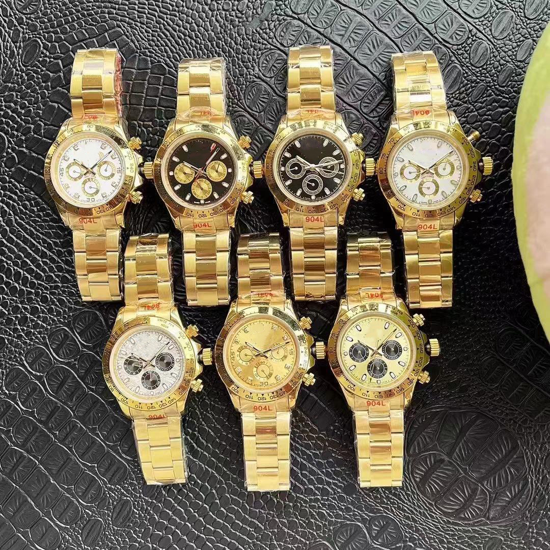 3a Gold Luxury Mens Automatic Movement Watch Full Sapphire Silver Dial Steel Strap Master Men's Watch 