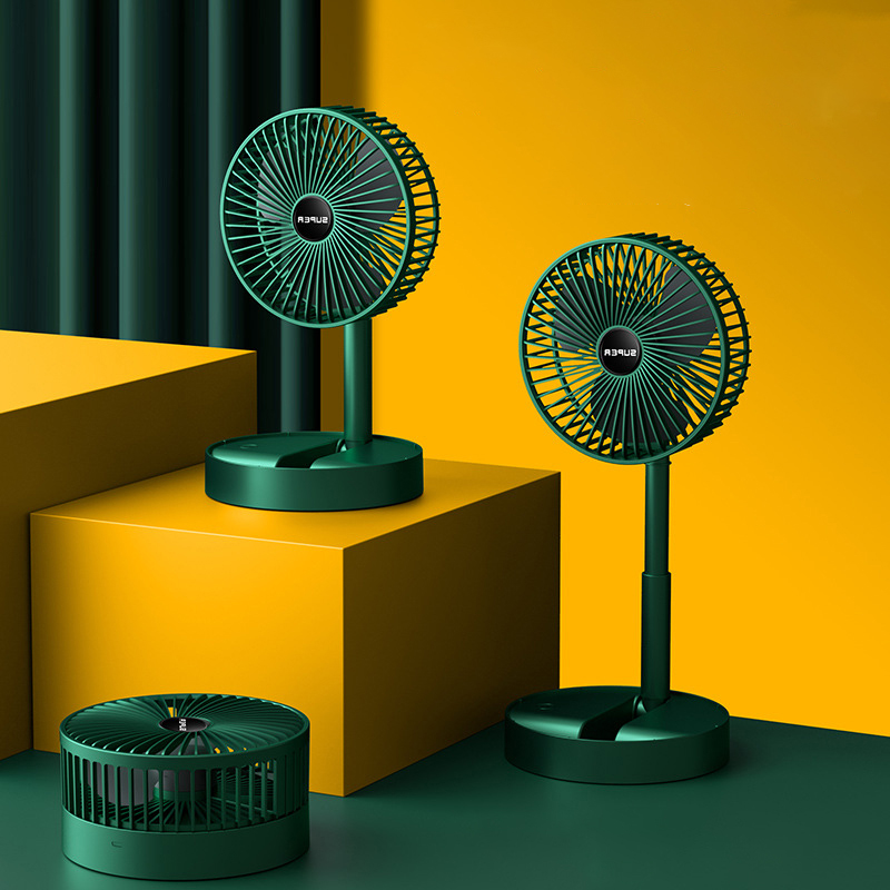 Summer Gifts Portable Desk Charging Table Fan Home Appliances Rechargeable Mini USB Fan Battery Powered Folding Fan