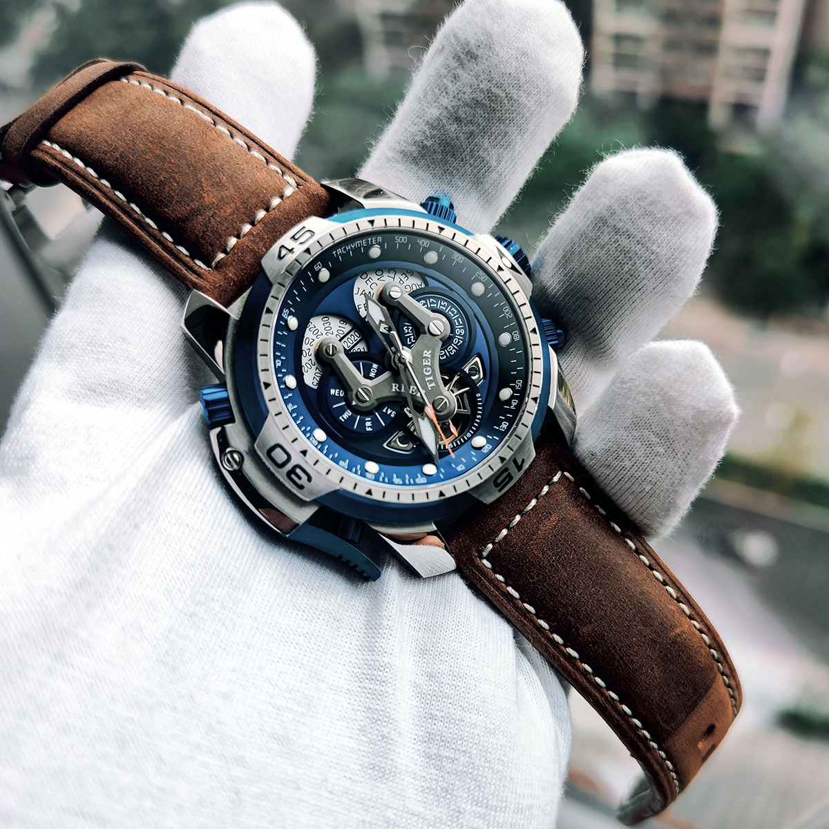 Top Brand Luxury Sport Rose Gold James Bond 007 Mechanical Watches Rubber Strap Automatic Waterproof Watches For Men 