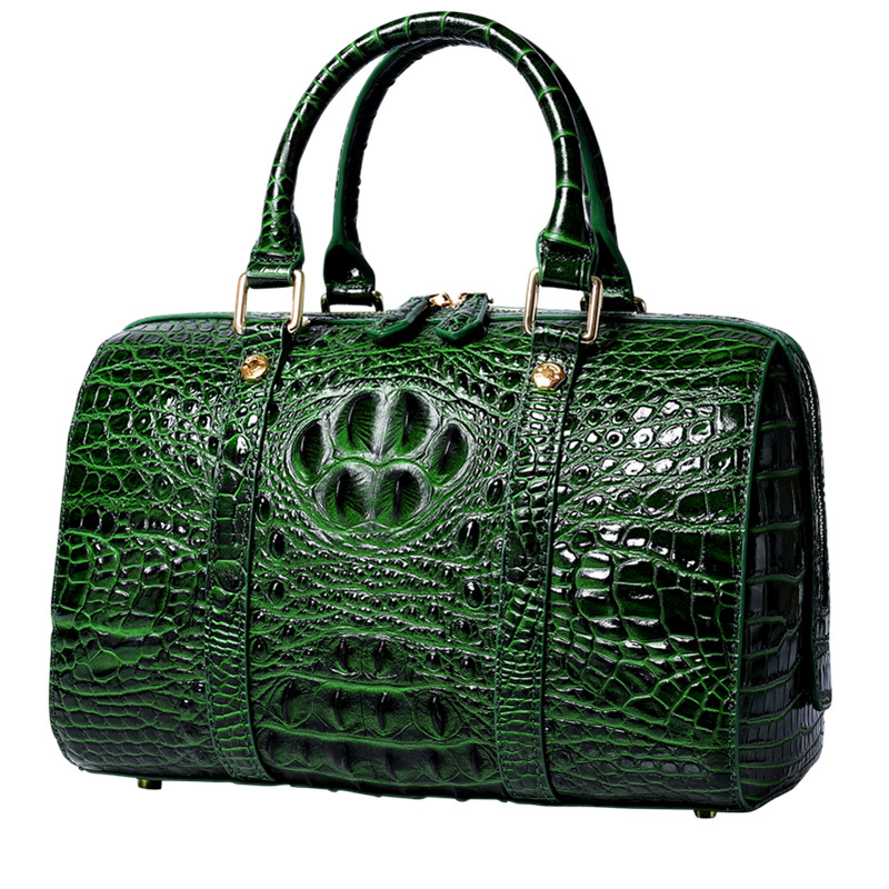 Luxury Crocodile Pillow Bag Genuine Leather Lady Tote Hand Bag Print Fashion Large Capacity Shoulder Cross Body Boston Handbags 