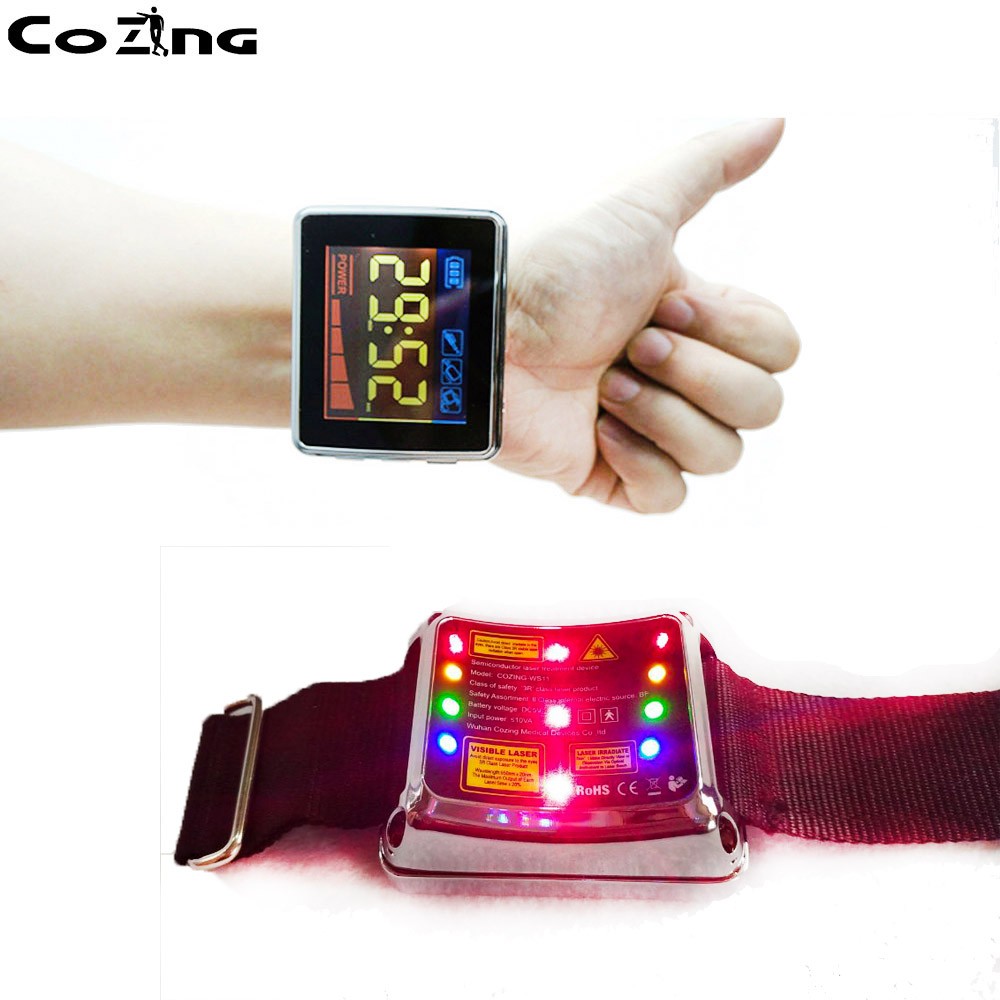 The New Invenation Red / Blue / Green / Yellow Laser Therapy Watch 