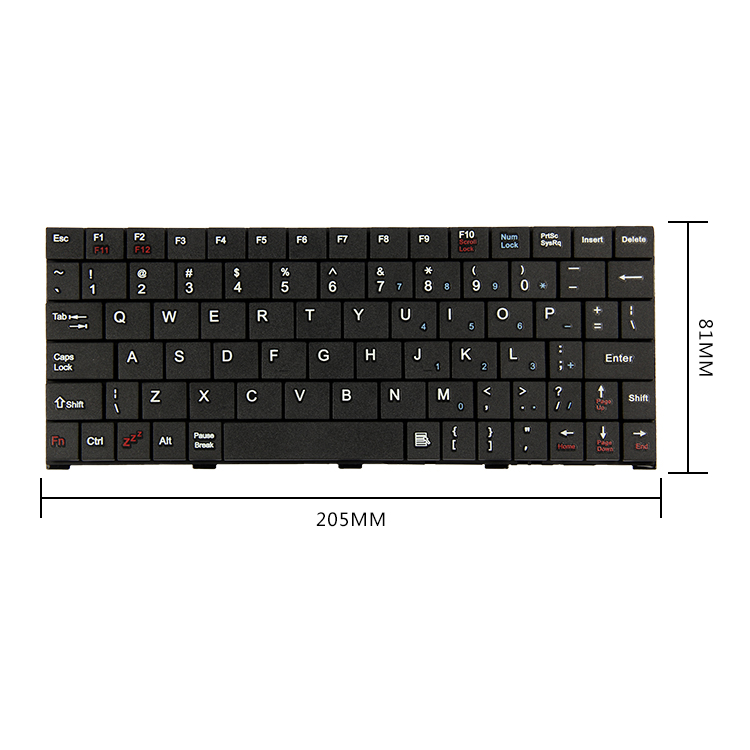 New Arrival 7 Inch 80 Keys Laptop Notebook Key Board Computer Hardware &amp; Software 